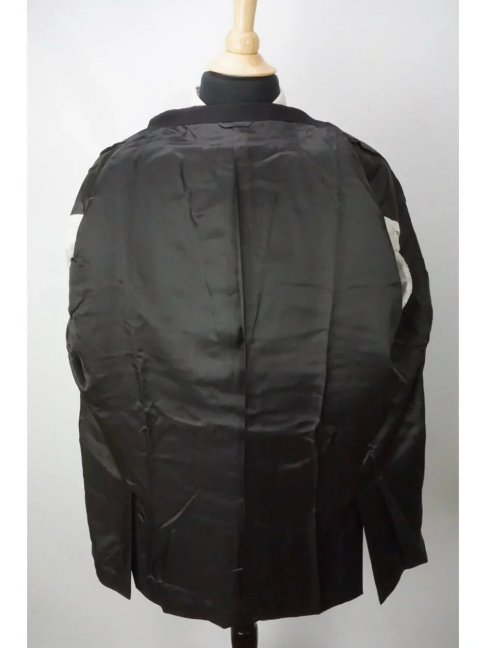 Burberry London Solid Black Wool 2 Pc Suit Jacket Pants Sz 50R BRAND NEW